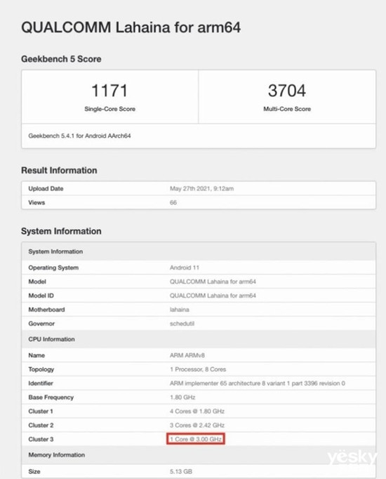 高通骁龙898或在本月底发布 CPU主频最高突破3.0GHz