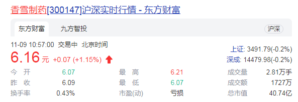 香雪制药负债率飙升 前三季主营业务再转亏